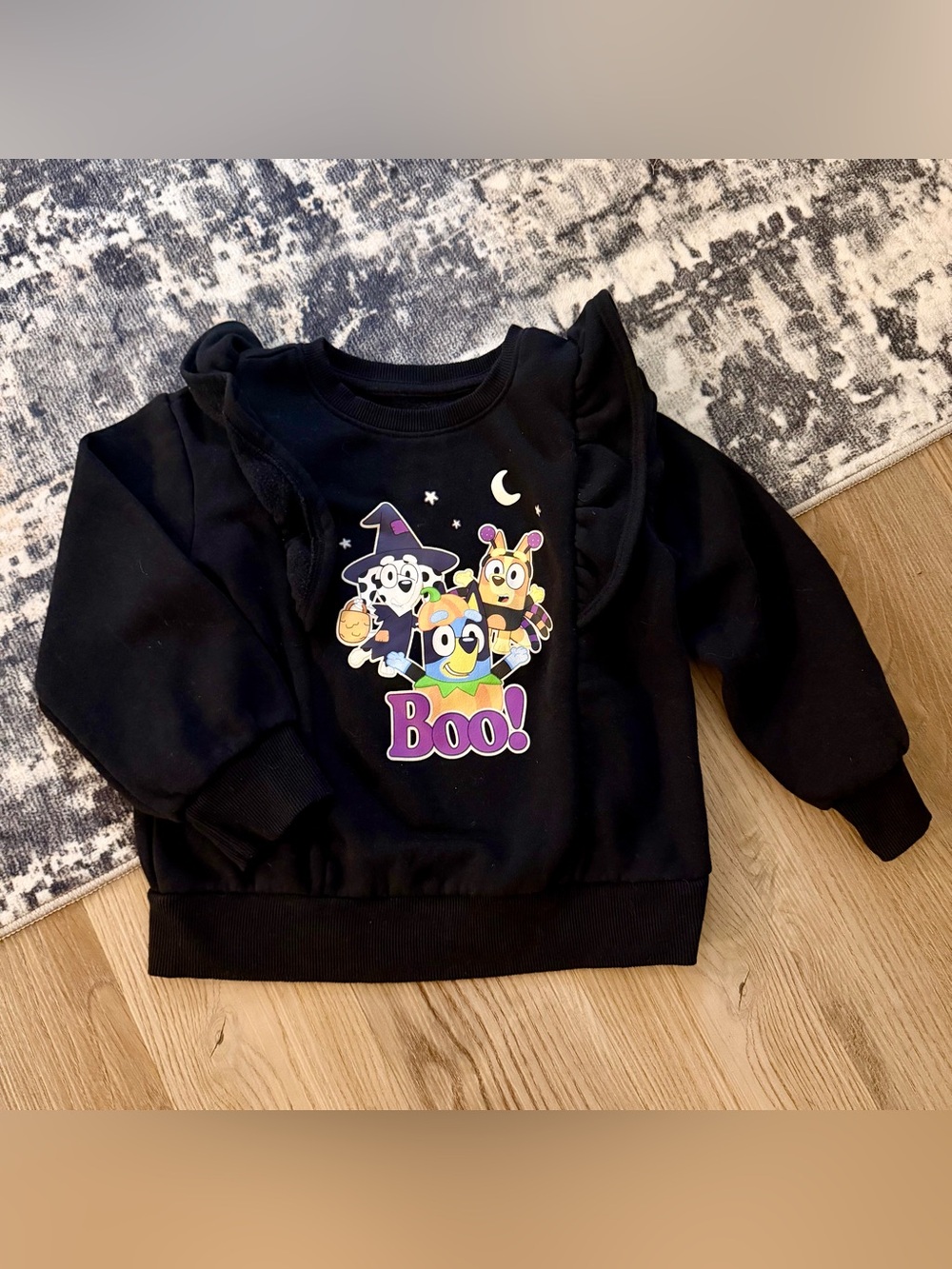 Bluey Halloween Ruffle Sweatshirt